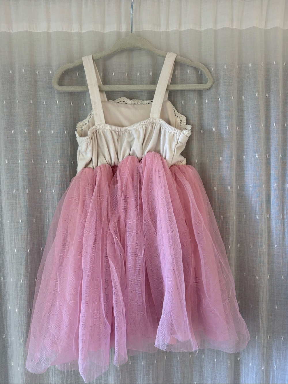 Disney Minnie Mouse Cream and Pink Girls Dress - Picture 3 of 4